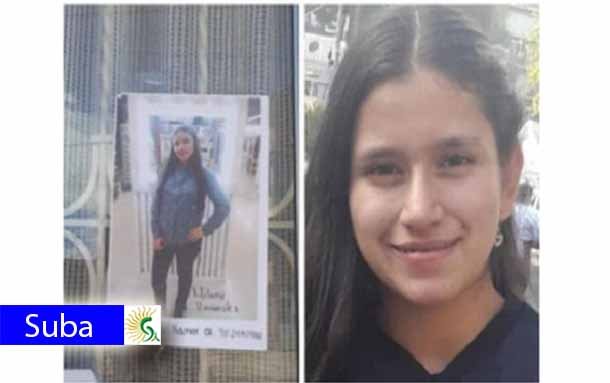 Santa Rita de Suba: Angustiados padres buscan a Melany Hernández Torres