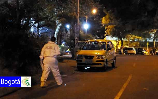 Taxista fue baleado dentro de su vehículo en Bogotá