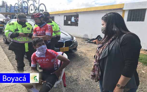 El ciclista boyacense Nairo Quintana mientras entrenaba sufrió un accidente en carreteras de Boyacá