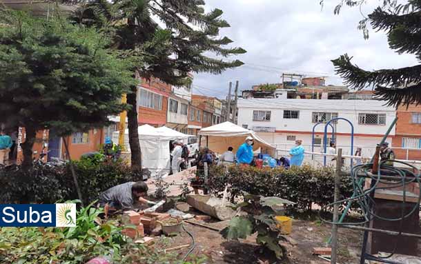 En el barrio Rincón de Suba se está desarrollando una actividad para habitantes de calle