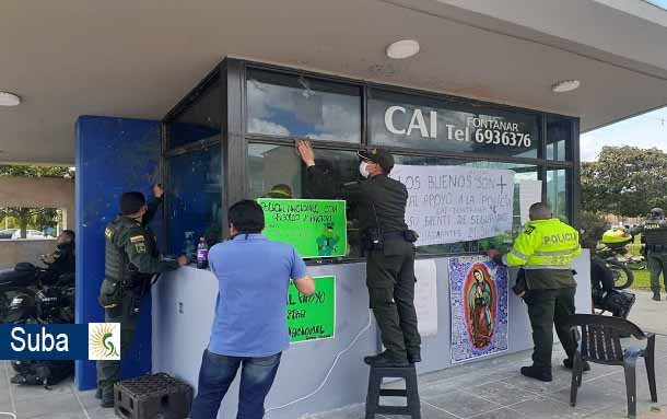 Residentes de Fontanar, Bilbao y Conjunto residenciales se unieron para arreglar el CAI de Fontanar en Suba
