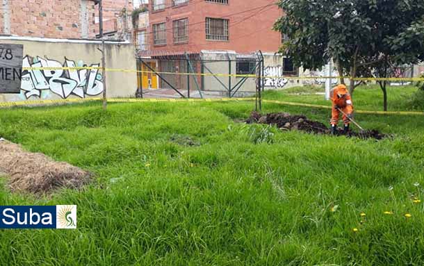 Se realiza mantenimiento y adecuación de dos zonas importantes de la localidad de Suba