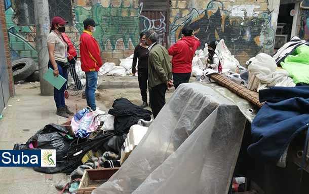 En Suba se lograron acuerdos para la recuperación de puntos críticos de residuos y ocupación de espacio público
