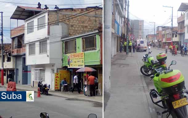 Hombre que intentó suicidarse saltando desde el techo de su casa, fue persuadido y salvado por los Bomberos y la policía en Suba