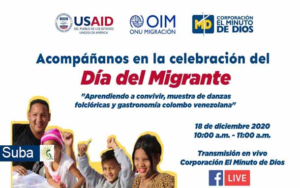 Hoy, celebración del Día Internacional para los Migrantes en Santa Cecilia y Lisboa de Suba desde las 10:00 a.m.