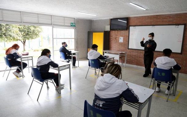 Así avanza la reapertura de clases presenciales en los colegios de Bogotá