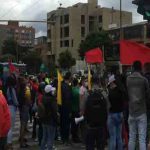 Se registran manifestaciones en la localidad de Suba