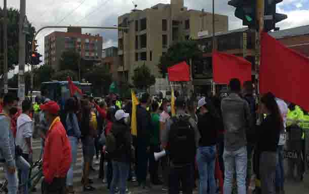 Se registran manifestaciones en la localidad de Suba