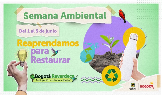 La Secretaría de Ambiente de Bogotá celebrará la Semana Ambiental del 1 al 5 de junio