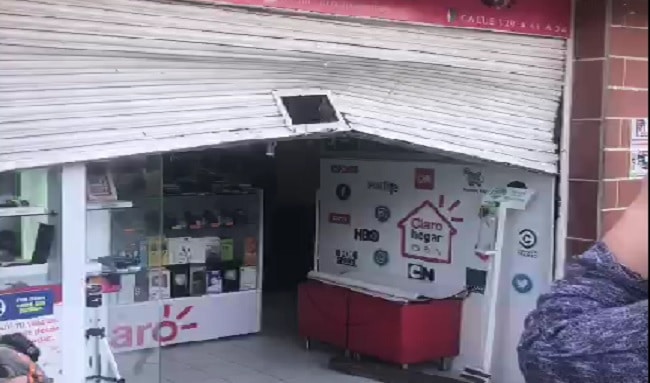 Denuncian millonario robo en almacén de venta de celulares en el barrio Prado Veraniego en Suba