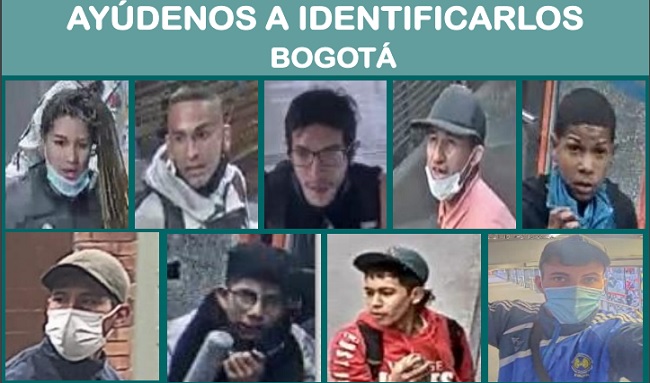 Autoridades dieron a conocer el cartel de las 25 más buscados por vandalismo en Bogotá