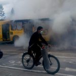 Queman bus nuevo a gas con tecnología Euro VI frente al humedal Juan amarillo en Suba