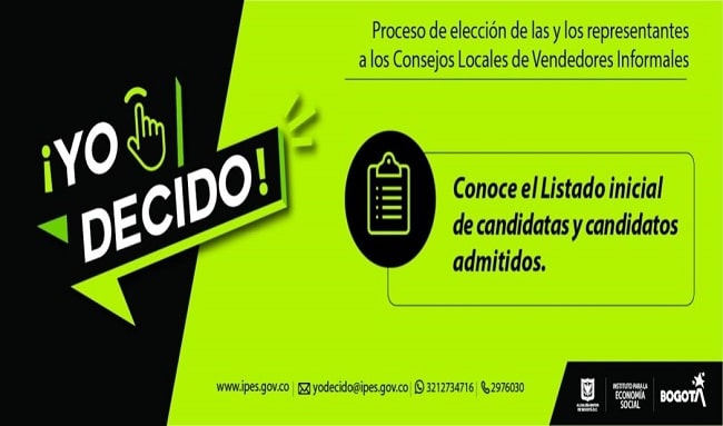 547 vendedoras y vendedores informales admitidos en Consejos Locales del IPES