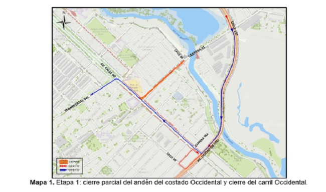 Conozca el cierre parcial del andén y de los carriles no simultáneos en la carrera 91 entre la av. calle 90 y la calle 98 en Suba