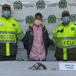 Capturado ciudadano por el delito de fabricación, tráfico,porte de armas de fuego o municiones en Bilbao Suba