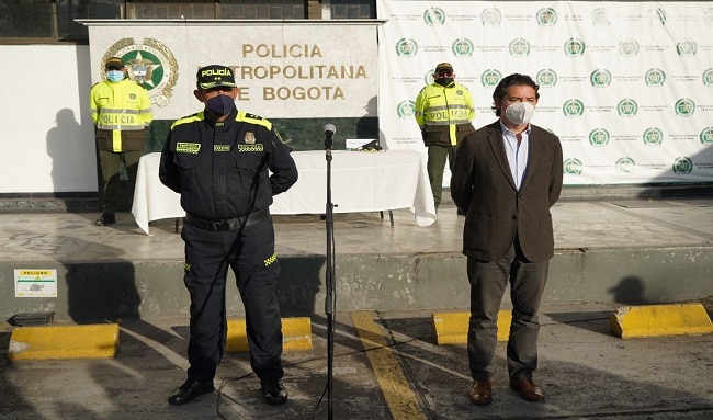 Más de 28.000 armas incautadas y 4.066 capturas en Bogotá