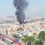 Voraz incendio en fábrica de Colchones en el barrio Santa Lucia, sur de Bogotá