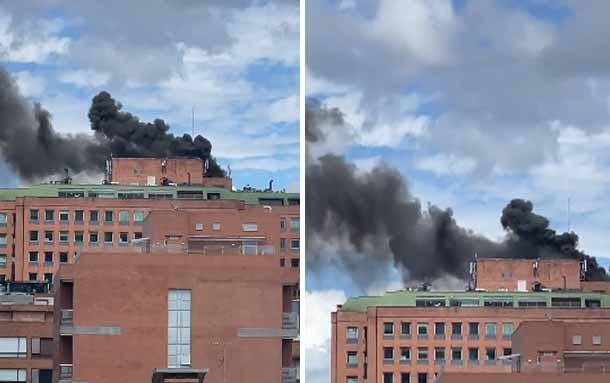 Fuente incendio se registra a esta hora en Bogotá