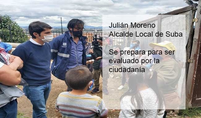 Julián Moreno Alcalde Local de Suba, se prepara para ser evaluado por la ciudadanía