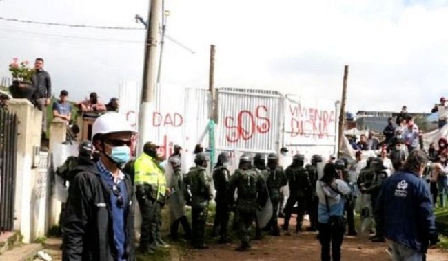 Gobernador reitera llamado a detener el desalojo en el predio Ciudad Jardín de Zipaquirá