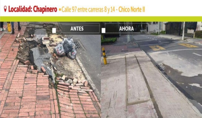 Habitantes del barrio Chicó Norte en Usaquén gozan de mejores espacios públicos