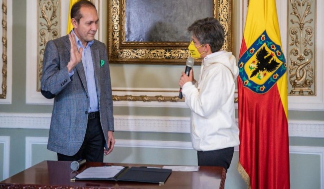 Antonio Sanguino se posesionó oficialmente como Jefe de Gabinete de la Alcaldía Mayor de Bogotá