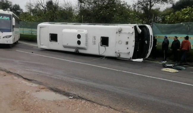 Diez niños resultaron heridos en accidente de ruta escolar en la localidad de Ciudad Bolivar