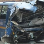 Bus del Sitp se quedó sin frenos y chocó contra una camioneta, dos personas heridas en el barrio Casablanca