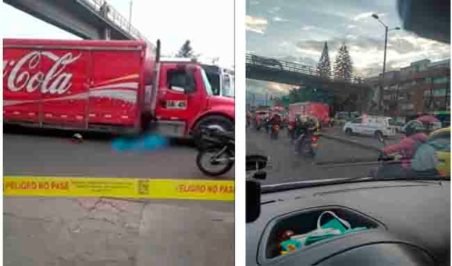 Falleció motociclista en accidente de tránsito en la Avenida Boyacá