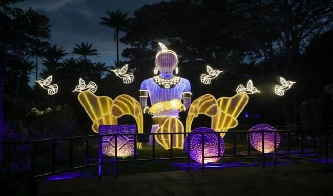Con gran éxito culminó el festival de luces 2023 del Jardín Botánico de Bogotá