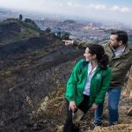 Alcalde Mayor recorrió zona del parque Entrenubes afectada por incendio forestal