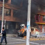 Bomberos confirma explosión de una ambulancia cerca al parque Gloria Lara, Suba