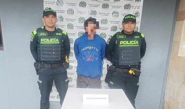 Un hombre fue capturado por el delito de porte y tráfico de estupefacientes en el sector del Rincón Suba