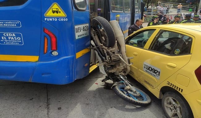 Tragedia en Suba: Motociclista pierde la vida en impactante accidente en la Avenida Suba