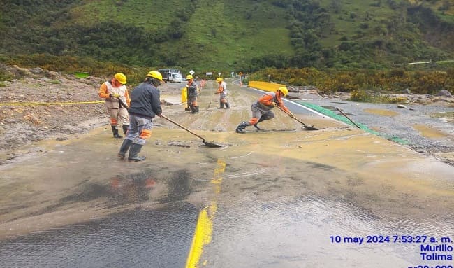 Estos son los tramos en el Tolima que presentan afectaciones en la movilidad por lluvias