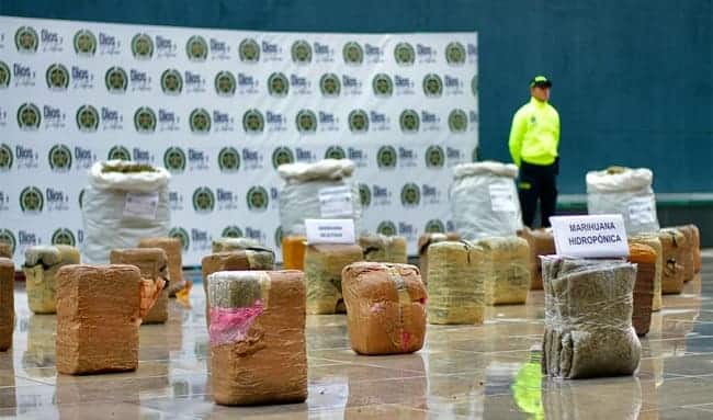 Autoridades incautaron cerca de una tonelada de estupefacientes en Bogotá