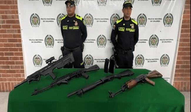 Policía de Bogotá recuperó 4 armas que habían sido hurtadas en un club de tiro