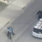 Intento de hurto en Usaquén; cuatro personas que se movilizaban en una motocicleta y quienes huyeron en medio de disparos