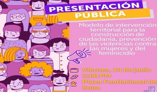 Suba se viste de violeta: Jornada por la libertad y seguridad de las mujeres