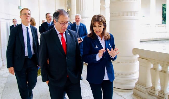 Cambio climático, tema central del encuentro del presidente Gustavo Petro con la alcaldesa de París, Anne Hidalgo