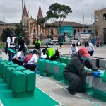 La Plaza España se llenó de color y recuperó 4.600 metros cuadrados de espacio