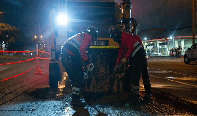 Cierre de un carril en puente de avenida calle 134 con autopista Norte para reforzamiento estructural