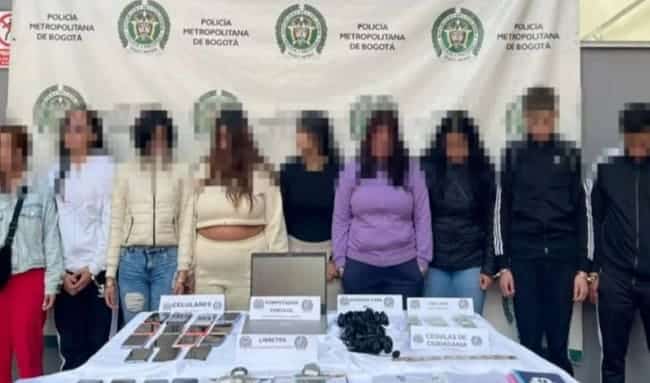 Desarticulan call center clandestino dedicado a la extorsión en Bogotá: nueve detenidos