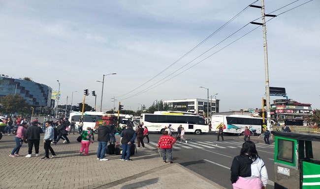 Por cuenta del paro camionero, varios bloqueos afectan a esta hora la movilidad en Bogotá