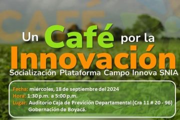 En Boyacá se realizará este miércoles 18 de septiembre el Primer Café por la Innovación dirigido a extensionistas