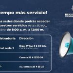 Jornada Especial de Servicios en la Registraduría de Suba Niza este sábado 26 de octubre