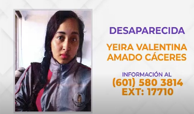 Desaparecida Yeira Valentina Amado Cáceres: La angustia de una madre y el llamado a la comunidad de Suba y Engativá