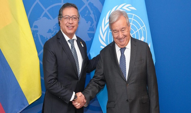 Petro, secretario de la ONU y jefes de Estado lanzan la Coalición Mundial por la Paz con la Naturaleza