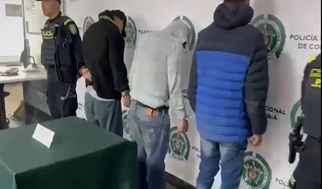 Tres capturados en Bogotá por hurto de maquinaria amarilla en Cundinamarca