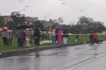 Lluvias y tragedia: Peatón muere tras colisión con moto en Suba